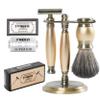 FREED Luxury Shaving Set for Men - Double Edge Safety Razor with alloy handle include 120 count Japanese 6cr13 Stainless Steel blade, It's the best gift for men, fathers,or birthdays view 1