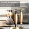 FREED Luxury Shaving Set for Men - Double Edge Safety Razor with alloy handle include 120 count Japanese 6cr13 Stainless Steel blade, It's the best gift for men, fathers,or birthdays view 2