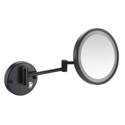 8 inch LED Light Wall Mount Vanity Makeup Mirrors Double Sided Touch Base Switch Magnifying Bathroom Shaving Adjustable Arms Cosmetic Mirror