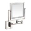 8 inch LED Light Wall Mount Vanity Makeup Mirrors Human Body Induction Double Sided 1X,3X Magnifying Bathroom Shaving Cosmetic Mirror view 1