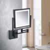 8 inch LED Light Wall Mount Vanity Makeup Mirrors Human Body Induction Double Sided 1X,3X Magnifying Bathroom Shaving Cosmetic Mirror view 2