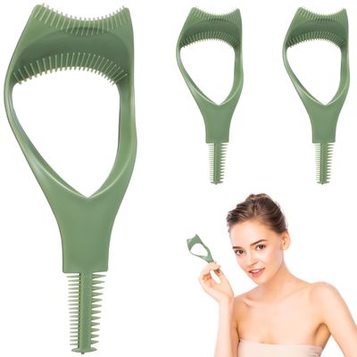 FOMIYES 3 Pcs Mascara Shield and Eyeliner Guide, Plastic Eyelash Guard for Upper and Lower Lashes, Compact and Portable Eyelash Makeup Tool for Women