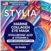 Stylia Collagen & Vitamin C Under Eye Patches for Puffy Eyes & Dark Circles - Depuffing, Hydrating & Firming Under Eye Mask with Hyaluronic Acid - Stocking Stuffers for Teen Girls, Vegan (30 Pairs) view 1