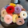 CHRISK Fluffy Warm Winter Elastic Hair Band Scrunchies Large Intestine Hair Ring Women Girls Plush Hair Rope Hairwear Hair Band (Color : Grey-8PCS) view 3