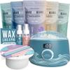 Tress Wellness Blue Wax Warmer Kit with White Wax Melting Bowl view 1