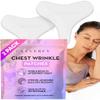 CLEVERFY Silicone Chest Anti Wrinkle Patches for Dcollet - 2-Pack of T-Shape Reusable Wrinkle Pads view 1