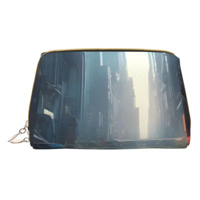 AthuAh The City On The Water Portable Cosmetic Bag, *Travel Cosmetic Bag, Unisex, Zipper Closure, Suitable For Daily Use