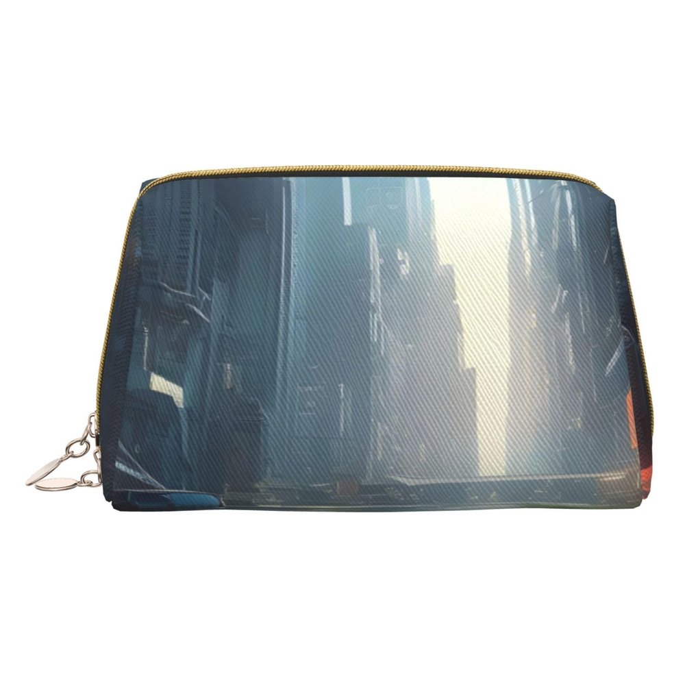 AthuAh The City On The Water Portable Cosmetic Bag, *Travel Cosmetic Bag, Unisex, Zipper Closure, Suitable For Daily Use
