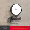 1:3 Double Sided Magnifying Mirror Wall Mounted Bathroom Folding Vanity Mirror Beauty Mirror,Glossy view 3