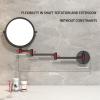 1:3 Double Sided Magnifying Mirror Wall Mounted Bathroom Folding Vanity Mirror Beauty Mirror,Glossy view 4