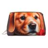 AthuAh Gentleman-Like Dog Portable Cosmetic Bag, Travel Cosmetic Bag, Unisex, Zipper Closure, Suitable For Daily Use view 1