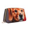 AthuAh Gentleman-Like Dog Portable Cosmetic Bag, Travel Cosmetic Bag, Unisex, Zipper Closure, Suitable For Daily Use view 2