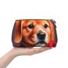 AthuAh Gentleman-Like Dog Portable Cosmetic Bag, Travel Cosmetic Bag, Unisex, Zipper Closure, Suitable For Daily Use view 4