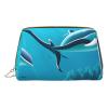AthuAh Deep Sea Whales Portable Cosmetic Bag, Travel Cosmetic Bag, Unisex, Zipper Closure, Suitable For Daily Use view 1