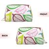 AthuAh Leaf Lines Portable Cosmetic Bag, *Travel Cosmetic Bag, Unisex, Zipper Closure, Suitable For Daily Use view 3
