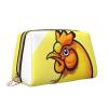 AthuAh Bird'S Nest Golden Chicken Portable Cosmetic Bag, *Travel Cosmetic Bag, Unisex, Zipper Closure, Suitable For Daily Use view 2