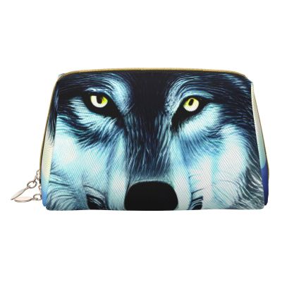 AthuAh Wolf Under Moon Portable Cosmetic Bag, *Travel Cosmetic Bag, Unisex, Zipper Closure, Suitable For Daily Use