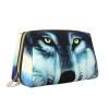 AthuAh Wolf Under Moon Portable Cosmetic Bag, *Travel Cosmetic Bag, Unisex, Zipper Closure, Suitable For Daily Use view 2