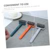 minkissy 2pcs Comb Hair Remover Tool Ergonomic Hair Brush Cleaner Cleaning Accessory Orange and Dark Green view 3