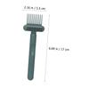 minkissy 2pcs Comb Hair Remover Tool Ergonomic Hair Brush Cleaner Cleaning Accessory Orange and Dark Green view 4