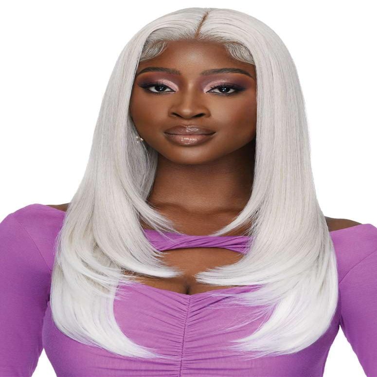 Outre Lace Front Wig - Perfect Hair Line 13X4 - Swoop Series - Swoop 1 (BUTTERSCOTCH BLONDE)