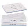 10 Count 80/80 Grit Rectangle Nail Files for Acrylic Nails, Reusable Buffering Files Double Sided Emery Boards for Nails view 1