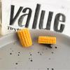 10Pcs Food Hair Clips, 5 Pairs Novelty Hair Clips Kawaii Hamburger Poached Egg Corn Melon Seeds Rice Shape Hairpin for Girls Women Hair Styling view 3