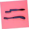 minkissy 4pcs Elegant Eyebrow Brush Tooth Stainless Steel Eyebrow Comb for Lash Grooming Compact and Portable view 3