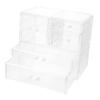 Angoily Transparent Cosmetic Storage Box Cover Drawer Organizer for Makeup Jewelry and Accessories Space-saving Desktop Organizer for Vanity and Dresser view 1