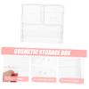 Angoily Transparent Cosmetic Storage Box Cover Drawer Organizer for Makeup Jewelry and Accessories Space-saving Desktop Organizer for Vanity and Dresser view 2