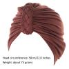 Womens Turban Flower Knot Pre-Tied Bonnet Beanie Cap Headwrap Women Head Wrap Sleeping Cap Headwrap (A, One Size) view 4