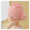 Microfiber Hair Towel Wrap for Women, Super Absorbent Quick Dry Hair Turban for Drying Curly, Long & Thick Hair (Color : Green and White, Size : 65 * 25cm) view 2