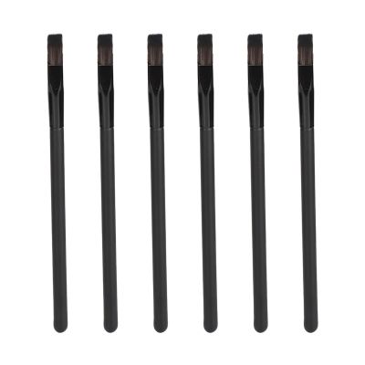 Eyebrow Brushes, Multifunctional Eye Makeup Concealer Brush Kit with Angled Brow Brush, Synthetic Fiber, 6 Pieces, for Filling, Lining, Mascara, Portable and Practical