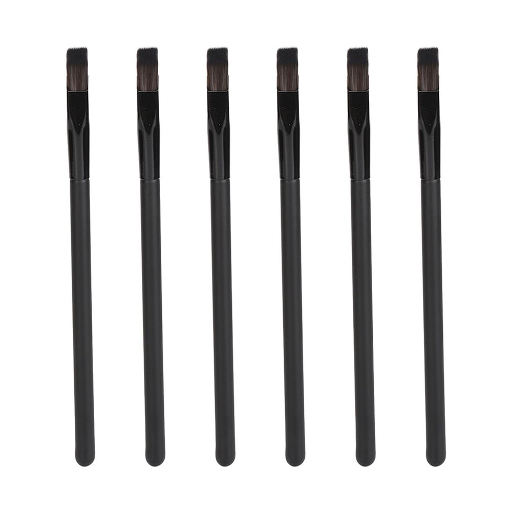 Eyebrow Brushes, Multifunctional Eye Makeup Concealer Brush Kit with Angled Brow Brush, Synthetic Fiber, 6 Pieces, for Filling, Lining, Mascara, Portable and Practical