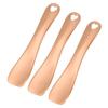 VOCOSTE 3 Pcs Makeup Spatula Mini Spoon, Eye Cream Massage Sticks Beauty Scoop, for Facial Cosmetic Face Cream, Heart Shape 2.36"x0.49", Rose Gold Tone view 1