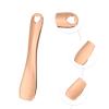 VOCOSTE 3 Pcs Makeup Spatula Mini Spoon, Eye Cream Massage Sticks Beauty Scoop, for Facial Cosmetic Face Cream, Heart Shape 2.36"x0.49", Rose Gold Tone view 3