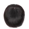 16 * 18 Man One Piece Human Hair Light for White Hair Three Clips Hair Loss for Woman Man 15cm/6inch Machine Hair Toppers with Thinning Hairpiece Made (Natural black) view 2