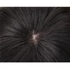 16 * 18 Man One Piece Human Hair Light for White Hair Three Clips Hair Loss for Woman Man 15cm/6inch Machine Hair Toppers with Thinning Hairpiece Made (Natural black) view 3