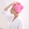 Xzeit Microfiber Towel for Wet Hair, Super Absorbent Tangled Bandana, Women's Fast Hair-Drying Cap, with Button, Long and Thick Hair Anti-curl view 2