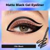 Ofanyia Matte Black Gel Eyeliner Pencil - Long-lasting Waterproof, Highly Pigmented, Smudge Proof, Easy To Color (05# Black) view 2