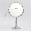 Washcadg Chrome Tabletop Rotation Makeup Mirror, 1X and 2X Magnification Cosmetic Mirror, Removable Standing Hd Shaving Mirror, Exhibit Beauty Mirror for Countertop,C,8 Inch view 2