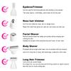 Cqxfsgr Electric Razor for Women 5 in 1 Removal for Body Nose Hair Trimmer Face Shavers Eyebrow Legs Armpit Bikini Area Pubic Underarms view 3