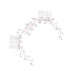 Beavorty Bridal Hair Comb Crystal Floral Design Elegant Wedding Headdress Accessory for Brides Parties and Special Occasions Handmade Hair Ornament for Women view 1
