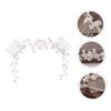 Beavorty Bridal Hair Comb Crystal Floral Design Elegant Wedding Headdress Accessory for Brides Parties and Special Occasions Handmade Hair Ornament for Women view 2