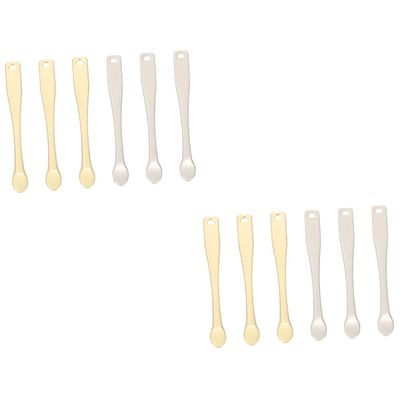 Beavorty 12pcs Cream Spoons Cosmetic Sub Package Scoops for Skincare for Hand Creams Lotions and Foundations Lightweight and Travel-friendly Tools