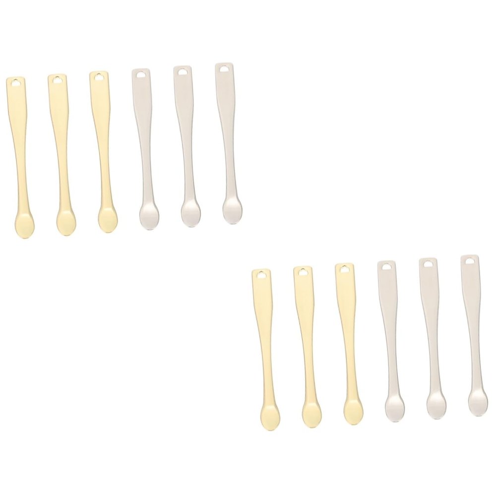 Beavorty 12pcs Cream Spoons Cosmetic Sub Package Scoops for Skincare for Hand Creams Lotions and Foundations Lightweight and Travel-friendly Tools