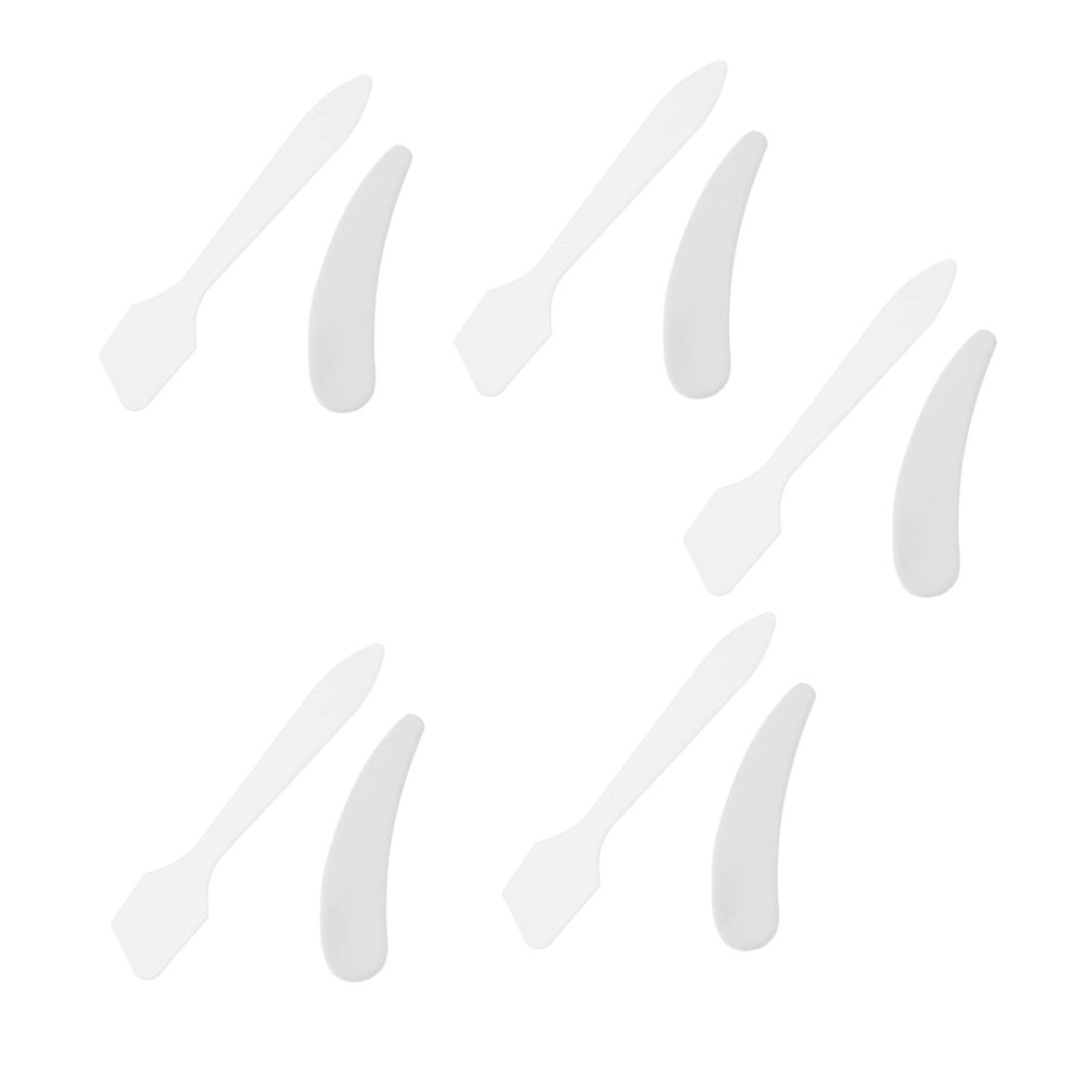 Beavorty 10pcs Makeup Spatulas for Creams Masks Reusable Cosmetic Spoons for Face Moisturizer Gel Application Travel-friendly Beauty Tools for Women and