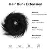 DAYCEN Messy Straight Hair Bun, Synthetic Buns Hair Extension, Hair Scrunchy Elastic Hair Pieces For Women And Children (Light Gray) view 2