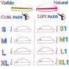 Galaxy Lash Lift Shields - C Curl Natural Curl Lamination Roller Soft Silicone Perm Rod Gel Lash Perming Pad Set for Lift and Tint view 2