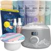 Tress Wellness Grey Warmer Kit with White melting Bowl and Bikini Wax view 1